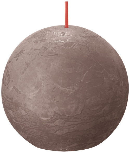 Bolsius Rustic Taupe Ball Candle (76mm)