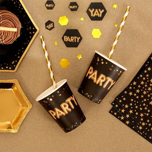 Glitz & Glamour Cups Party - Black