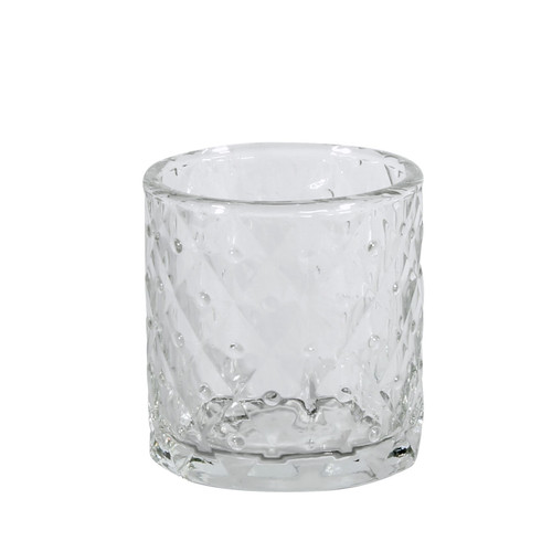 Geometric Glass Candle Holder (7.5cm) Geometric Glass Candle Holder (7.5cm)