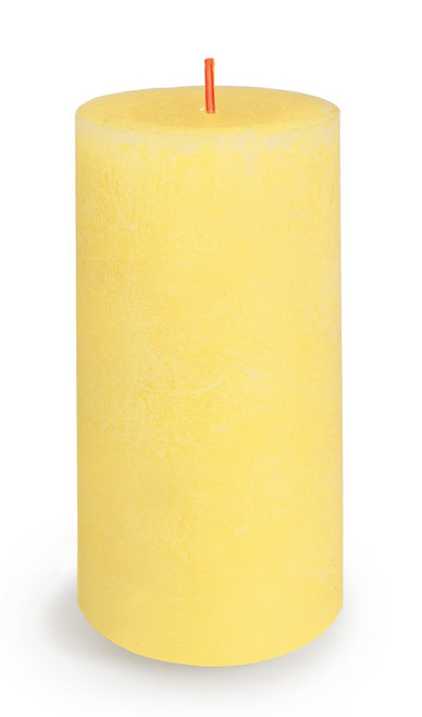 Butter Yellow Bolsius Rustic Shine Candle (130mm x 68mm)