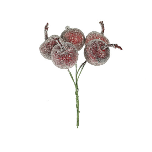Frosted Apple Bunch (Burgundy) Frosted Apple Bunch (Burgundy)