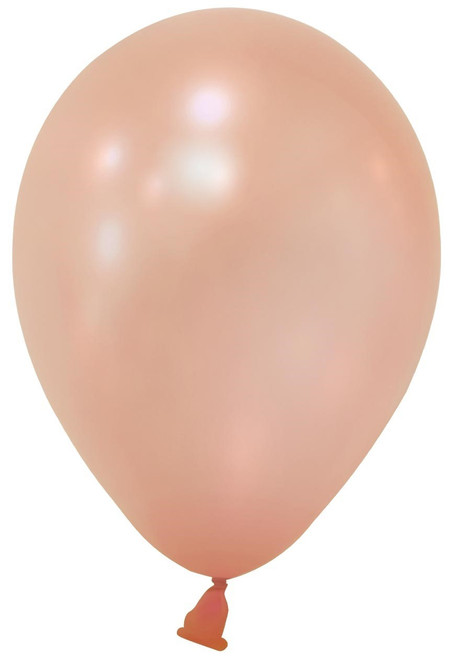 Rose Gold Metallic Round Shape Latex Balloon - 5 inch (Pk 100) Rose Gold Metallic Round Shape Latex Balloon - 5 inch (Pk 100)