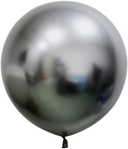 Space Grey Chrome Jumbo Latex Balloon - 24 inch (Pk 3) Space Grey Chrome Jumbo Latex Balloon - 24 inch (Pk 3)