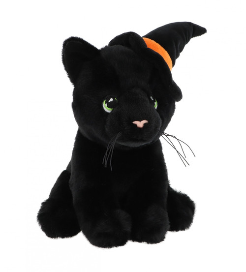 Keeleco Black Cat with Witch Hat (20cm)  Keeleco Black Cat with Witch Hat (20cm)