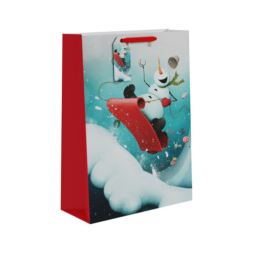 Sledging Snowman Gift Bag (Extra Large) Sledging Snowman Gift Bag (Extra Large)