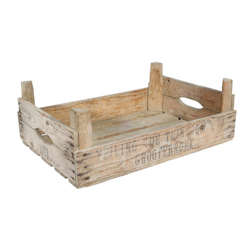 Cauliflower Wooden Crate Cauliflower Wooden Crate