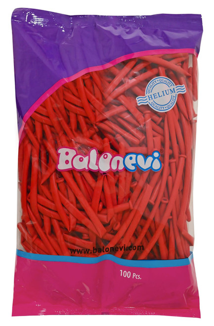 Red Modelling Balloons (Pack of 100) Red Modelling Balloons (Pack of 100)