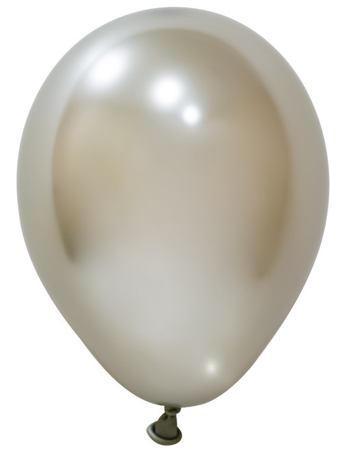 White Gold Chrome Latex Balloon 5inch (Pack of 100) White Gold Chrome Latex Balloon 5inch (Pack of 100)