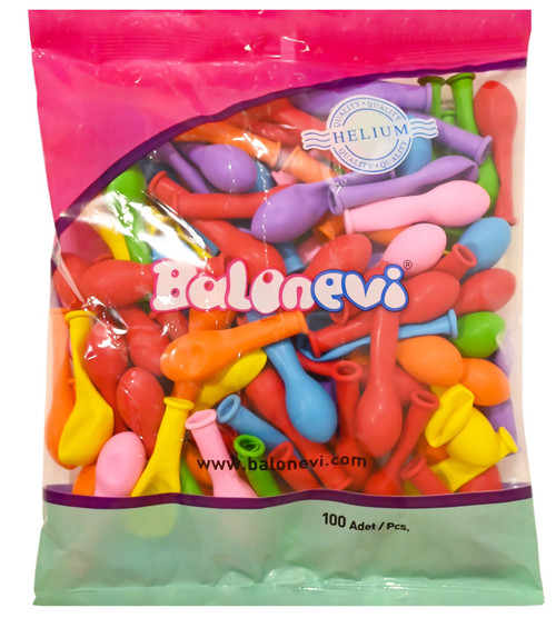 Assorted Latex Balloon 5inch (Pack of 100) Assorted Latex Balloon 5inch (Pack of 100)