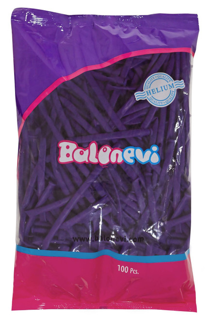 Violet Modelling Balloons (Pack of 100) Violet Modelling Balloons (Pack of 100)