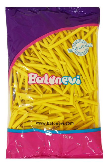 Yellow Modelling Balloons (Pack of 100) Yellow Modelling Balloons (Pack of 100)