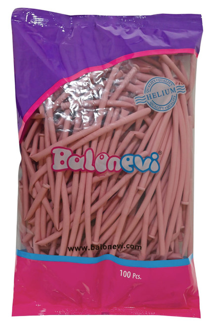 Macaron Pink Modelling Balloon (Pack of 100) Macaron Pink Modelling Balloon (Pack of 100)