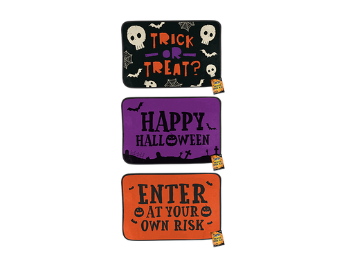 Halloween Printed Door Mat (60 x 40cm) (Assorted Designs) Halloween Printed Door Mat (60 x 40cm) (Assorted Designs)
