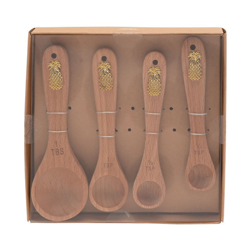 Hestia Set of 4 Measuring Spoons (Pineapple) Hestia Set of 4 Measuring Spoons (Pineapple)