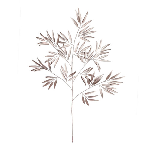 Pink Metallic Bamboo Leaf Stem 