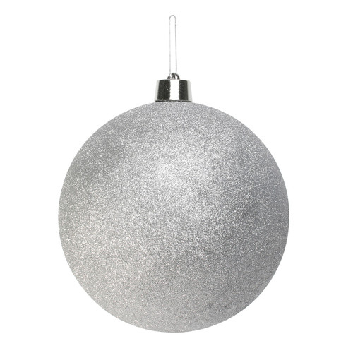 Silver Glitter Shatterproof Bauble (40cm) Silver Glitter Shatterproof Bauble (40cm)
