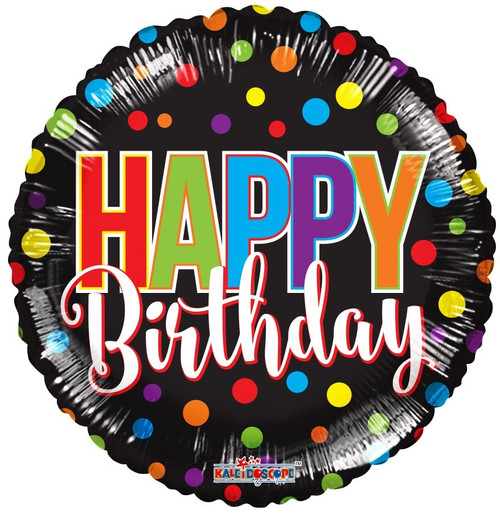 Dotty Birthday Balloon (18 Inch)
