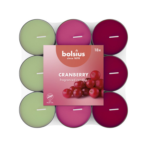 Cranberry Fragrance Multi Colour Tealights (Pack of 18) Cranberry Fragrance Multi Colour Tealights (Pack of 18)