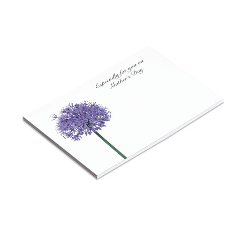 Pack of 6 Large Especially for you on Mothers Day Cards with Allium  Pack of 6 Large Especially for you on Mothers Day Cards with Allium