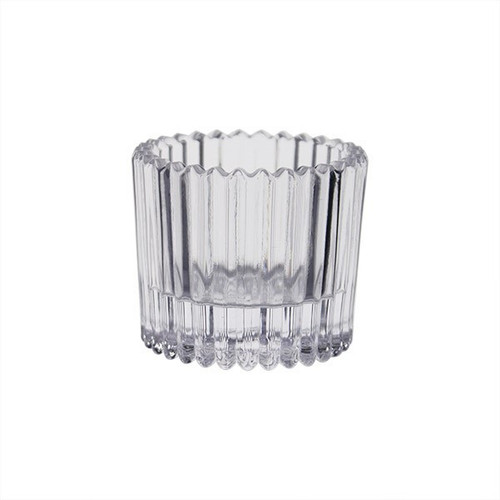 Clear Harrison Glass Tealight Holder (4.5cm) Clear Harrison Glass Tealight Holder (4.5cm)