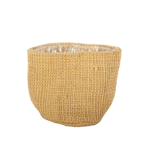Jute Nursery Basket with Liner (12x12cm) Jute Nursery Basket with Liner (12x12cm)