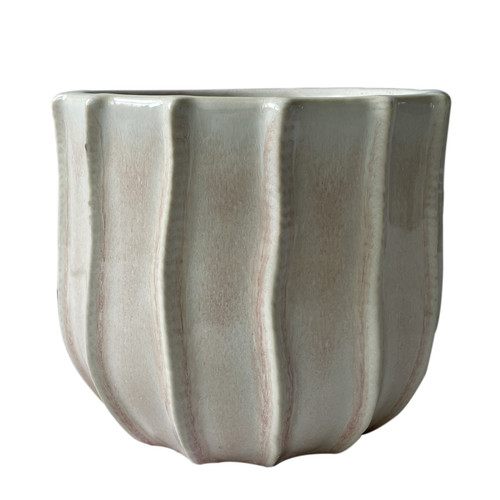 Cream/Pink Hortus Porto Pot (21x18cm)