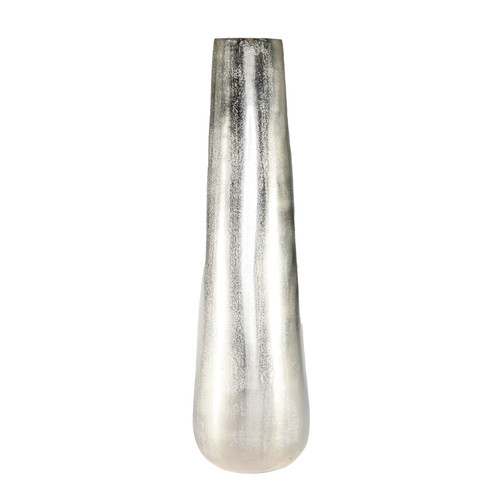 Silver Poseidon Tapered Vase (58 x 17cm)