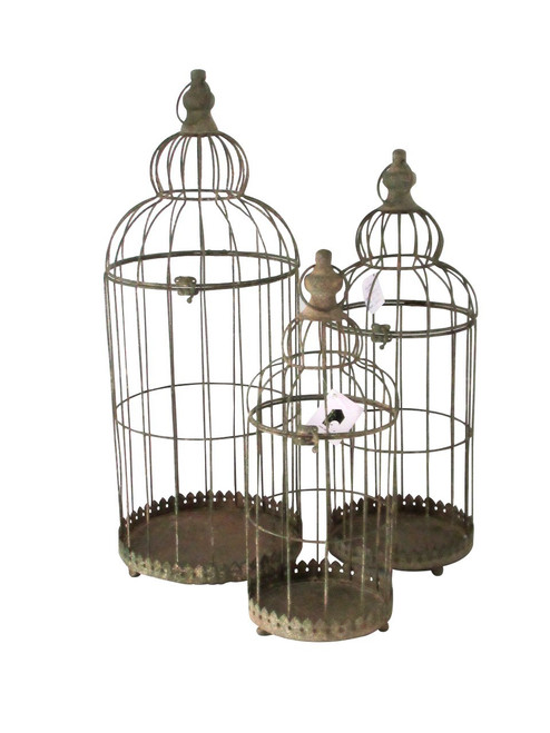 Old Gold Creation Majestic Birdcages (Set of 3) Old Gold Creation Majestic Birdcages (Set of 3)