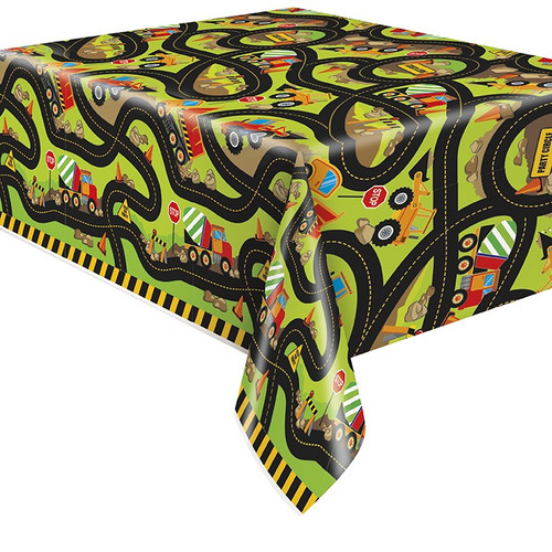 Construction Party Tablecover (54 x 84 Inch) (Assorted Designs) Construction Party Tablecover (54 x 84 Inch) (Assorted Designs)