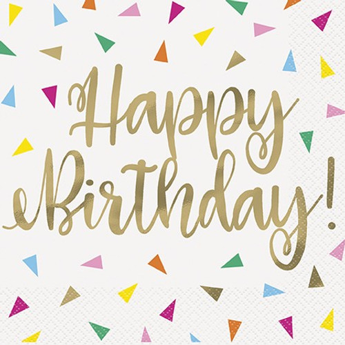 Bright Triangle Napkins (Pack of 16) (Assorted Designs) Bright Triangle Napkins (Pack of 16) (Assorted Designs)