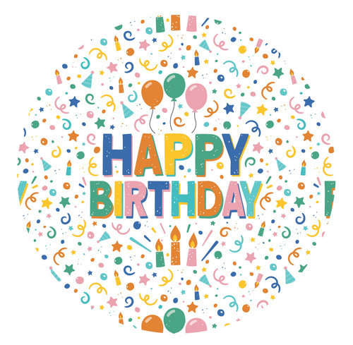 Happy Birthday Paper Plates (Pack of 8) Happy Birthday Paper Plates (Pack of 8)