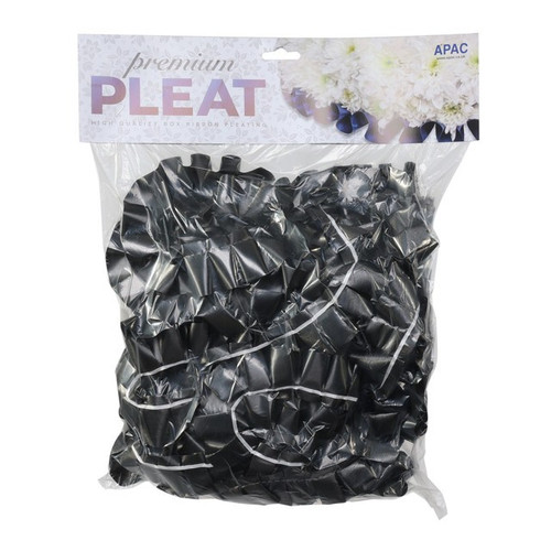 Premium Black Pleat Ribbon (50mm x 30m) Premium Black Pleat Ribbon (50mm x 30m)