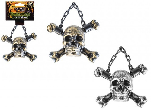 Skull Decoration with Chain (Assorted)