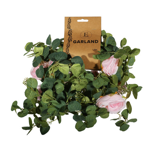 Essential Pink Rose Mixed Garland Essential Pink Rose Mixed Garland