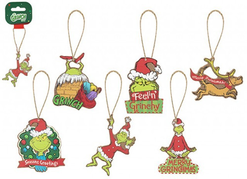 Grinch Tree Hangers (Assorted Designs) Grinch Tree Hangers (Assorted Designs)