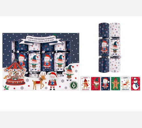 6 Mini Santa & Elf Crackers (6 inch) 6 Mini Santa & Elf Crackers (6 inch)