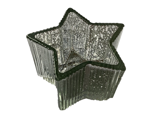 Silver Star Candle Holder