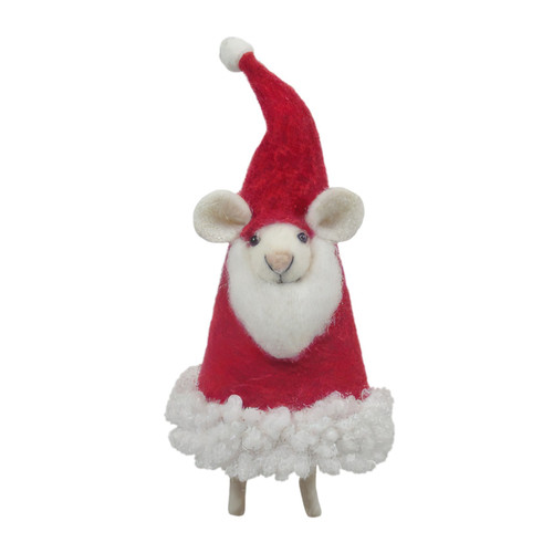 Felt Mouse Xmas Hat (16cm)