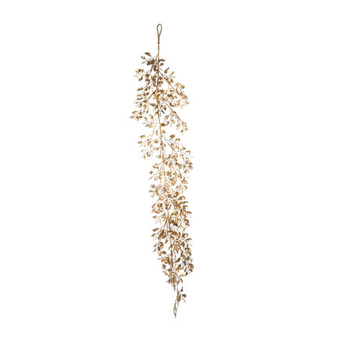 Gold Holly Leaf Trailing Garland (170cm)