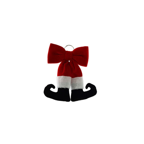 Red Santa Legs Bow (30cm) Red Santa Legs Bow (30cm)