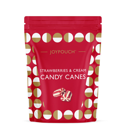 Strawberries & Cream Candy Canes Pouch
