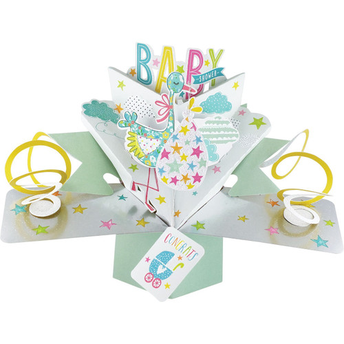 3D Pop Up Card by Second Nature - Baby Shower