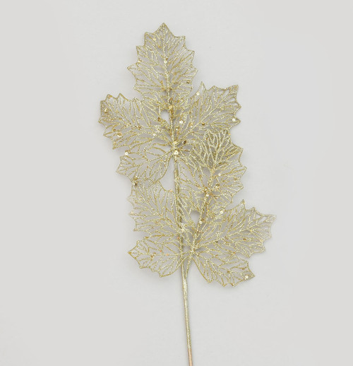 Glitter Maple Leaf Champagne (66cm)