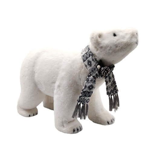 Grey Polar Bear with Scarf (50x65cm)
