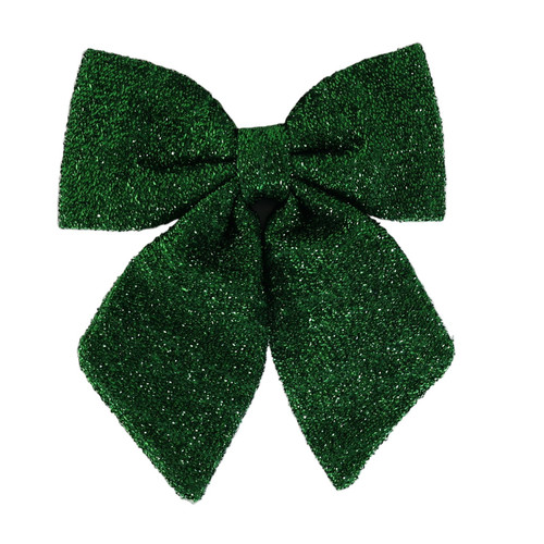 Green Metallic Bow (22cm)