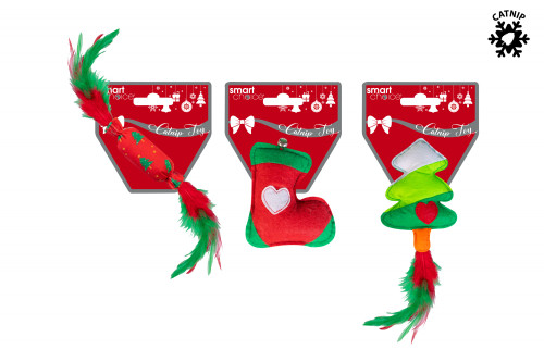 Festive Felt Cat Toy With Catnip (3 Designs) (Assorted Designs) Festive Felt Cat Toy With Catnip (3 Designs) (Assorted Designs)