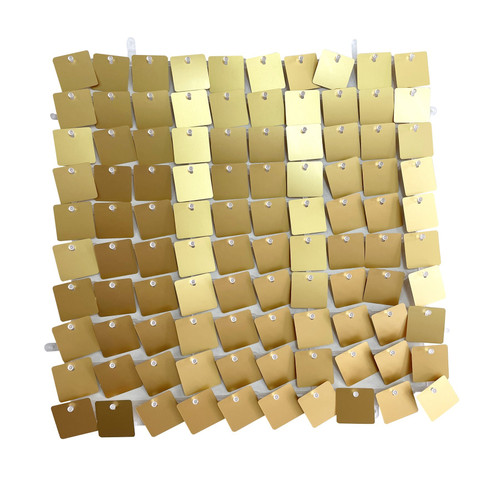 Matt Gold Sequin Wall Panel (30x30cm)