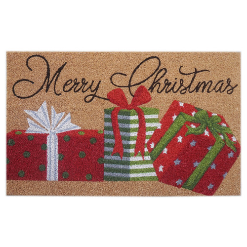 Merry Christmas with Gifts Doormat (45x75cm)