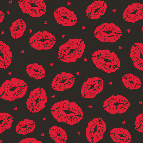 Red Lips on Dark Tinted Cello Film (80cm x 50m)