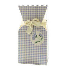 Lilac Spring Gingham Bouquet Box